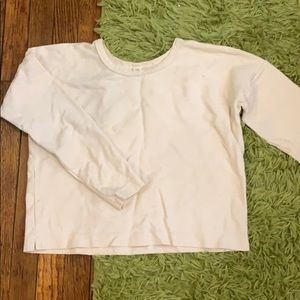 Cotton Cropped 3/4 Sleeve Tee